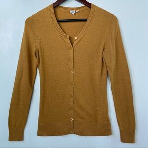GAP Women's Golden Mustard Cardigan Sweater XS